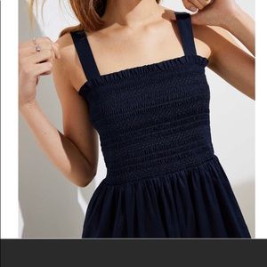 Loft Smocked Strappy Dress